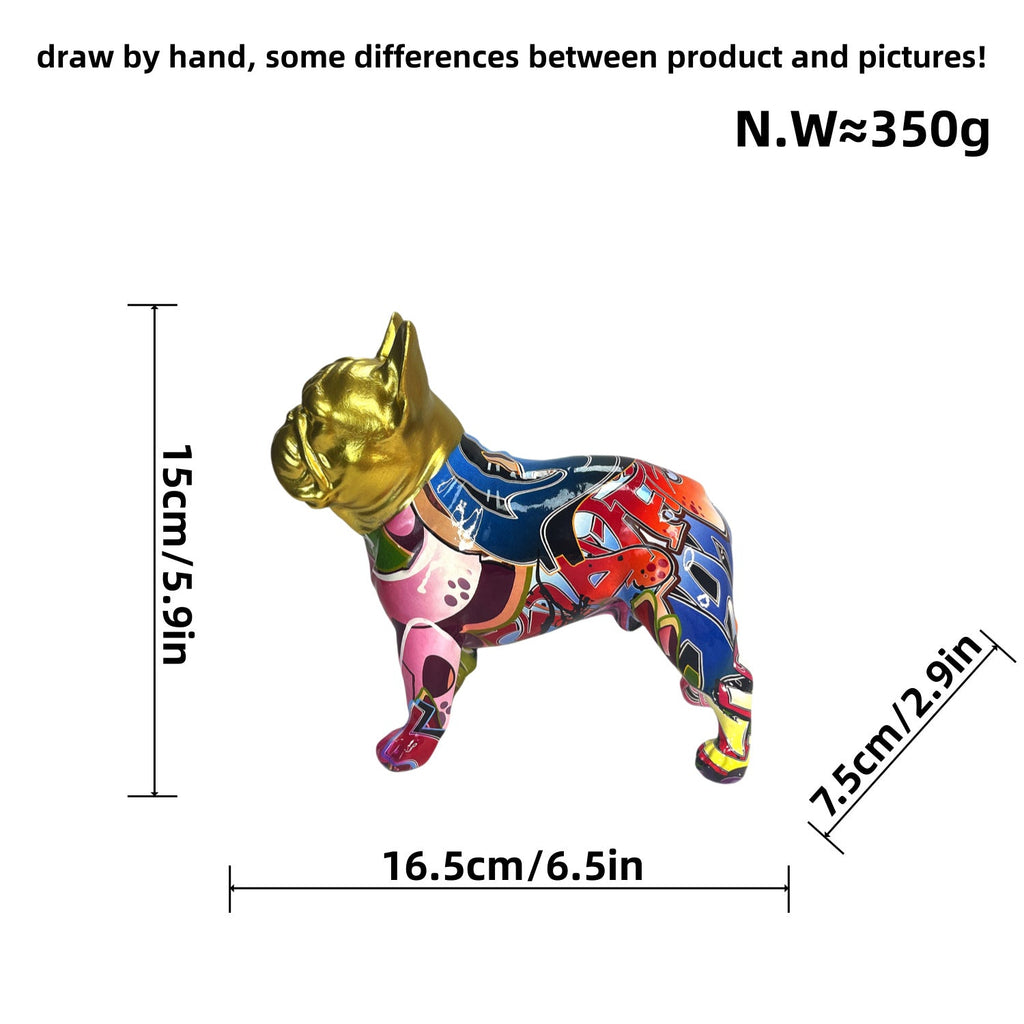 Decorative Figure of a French Bulldog Ceramic Handcrafted | Kelmera