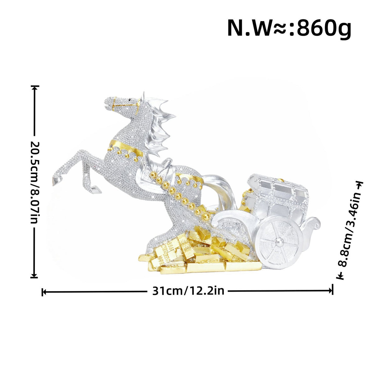 Decorative Figure Red Gold | Kelmera