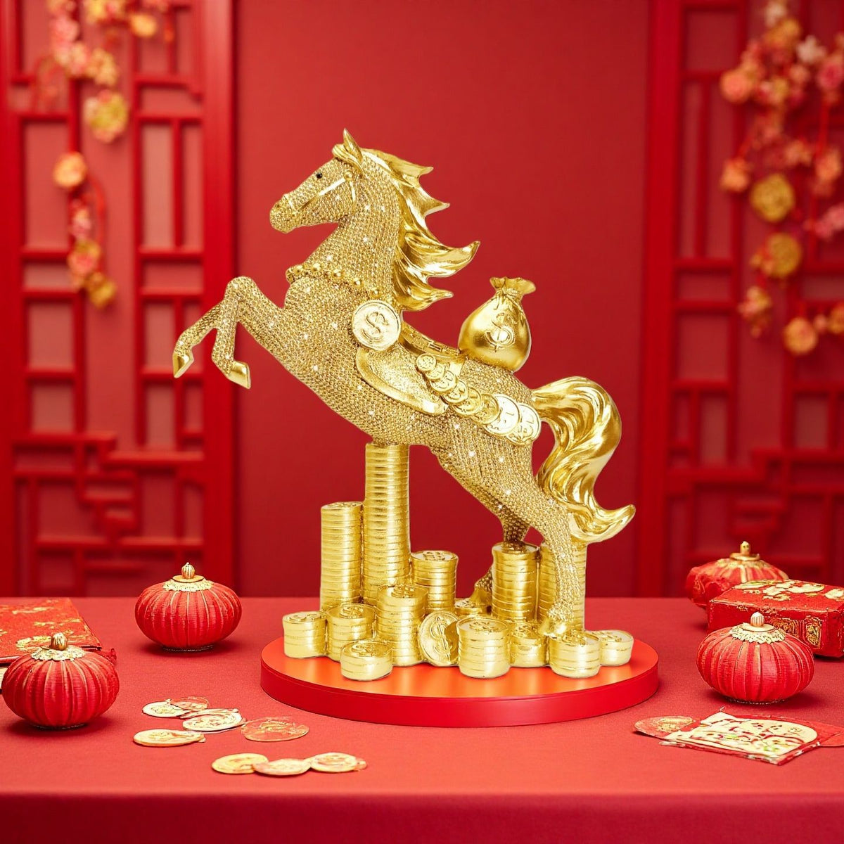Decorative Figure Red Gold | Kelmera