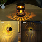 Decorative Filigree Metal Tealight Lantern with Reflective Inner Lining | Kelmera