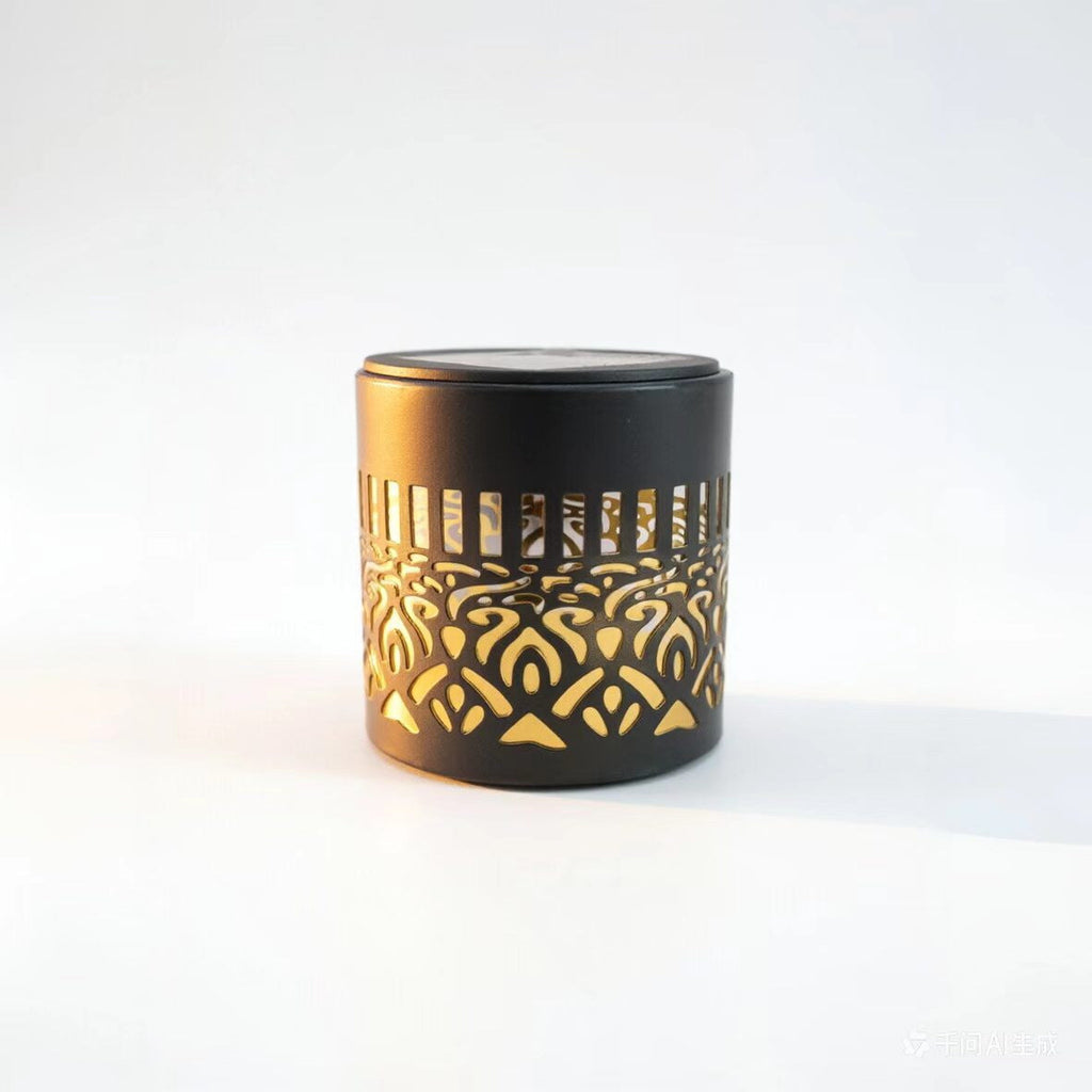Decorative Filigree Metal Tealight Lantern with Reflective Inner Lining | Kelmera