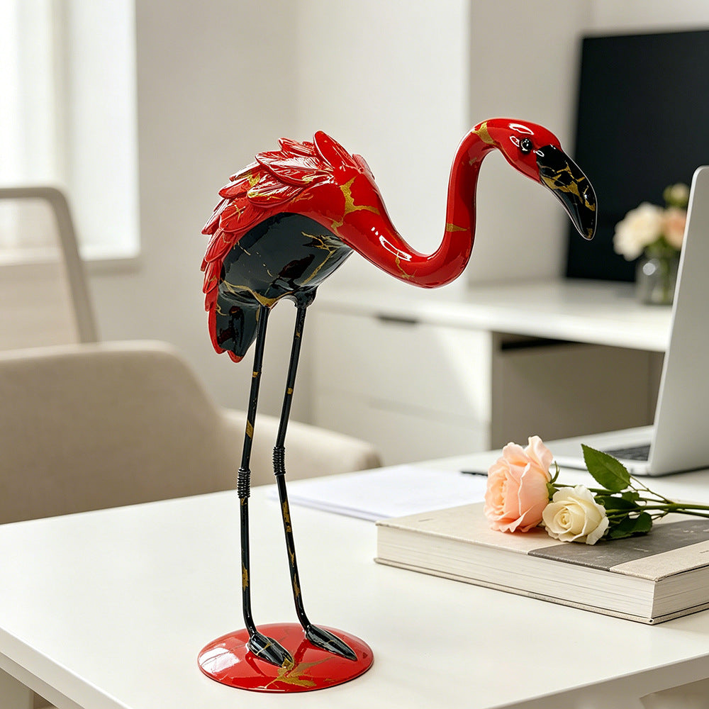 Decorative Flamingo Sculpture | Kelmera