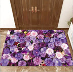 Decorative Floral Area Mat Non Slip | Kelmera