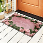 Decorative Floral Area Mat Non Slip | Kelmera