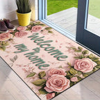 Decorative Floral Area Mat Non Slip | Kelmera