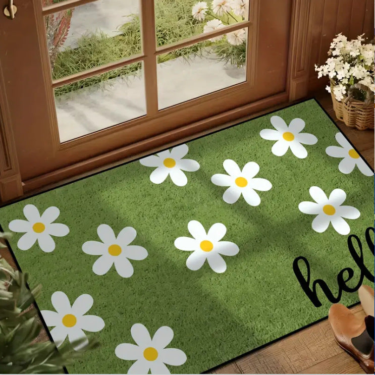 Decorative Floral Area Mat Non Slip | Kelmera