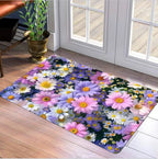 Decorative Floral Area Mat Non Slip | Kelmera