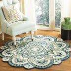 Decorative Floral Area Rug | Kelmera