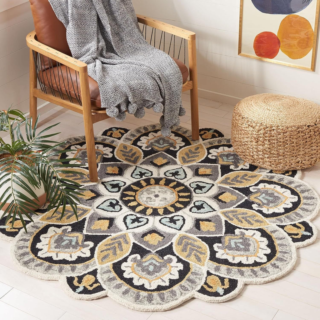 Decorative Floral Area Rug | Kelmera