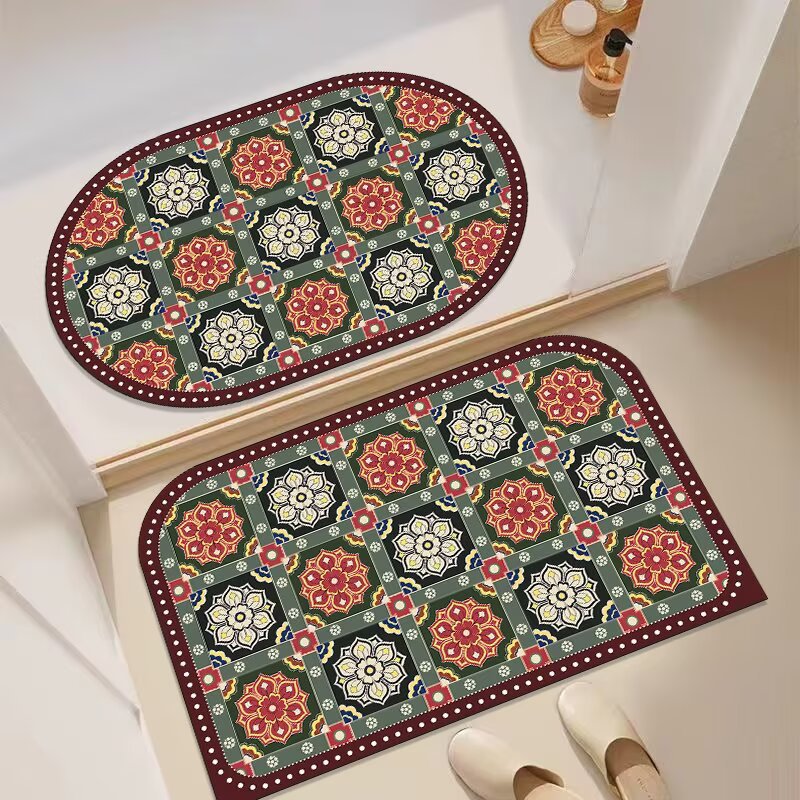 Decorative Floral Entryway Mat | Kelmera