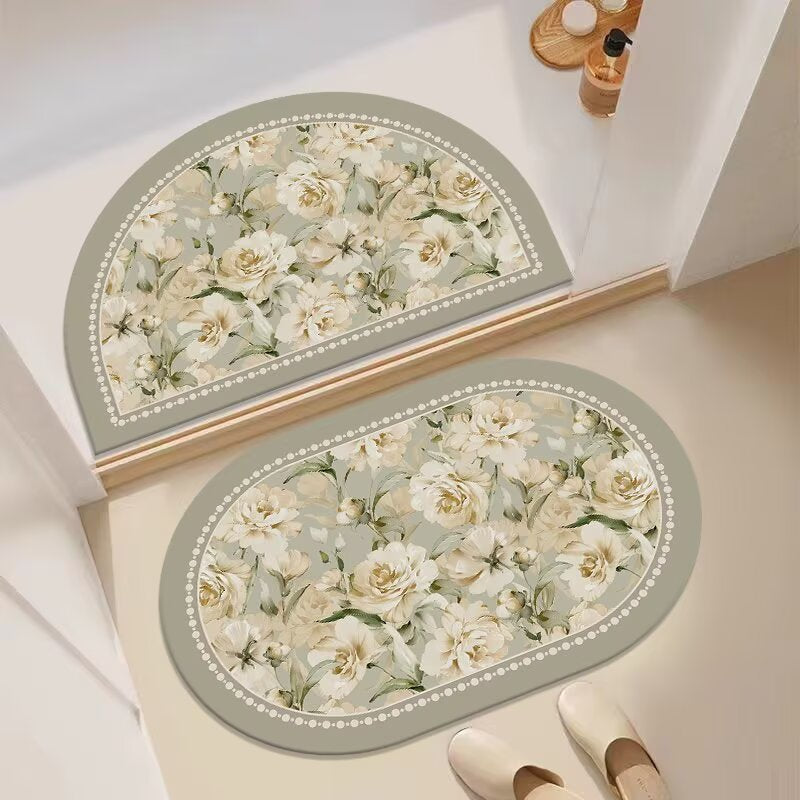 Decorative Floral Entryway Mat | Kelmera