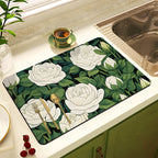 Decorative Floral Kitchen Mat | Kelmera