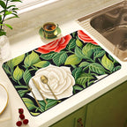 Decorative Floral Kitchen Mat | Kelmera