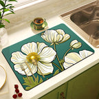 Decorative Floral Kitchen Mat | Kelmera