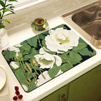 Decorative Floral Kitchen Mat | Kelmera