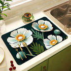 Decorative Floral Kitchen Mat | Kelmera