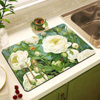 Decorative Floral Kitchen Mat | Kelmera