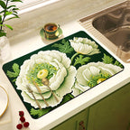 Decorative Floral Kitchen Mat | Kelmera