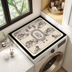 Decorative Floral Laundry Room Counter Mat | Kelmera