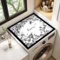 Decorative Floral Laundry Room Counter Mat | Kelmera