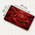Decorative Floral Memory Foam Area Mat | Kelmera