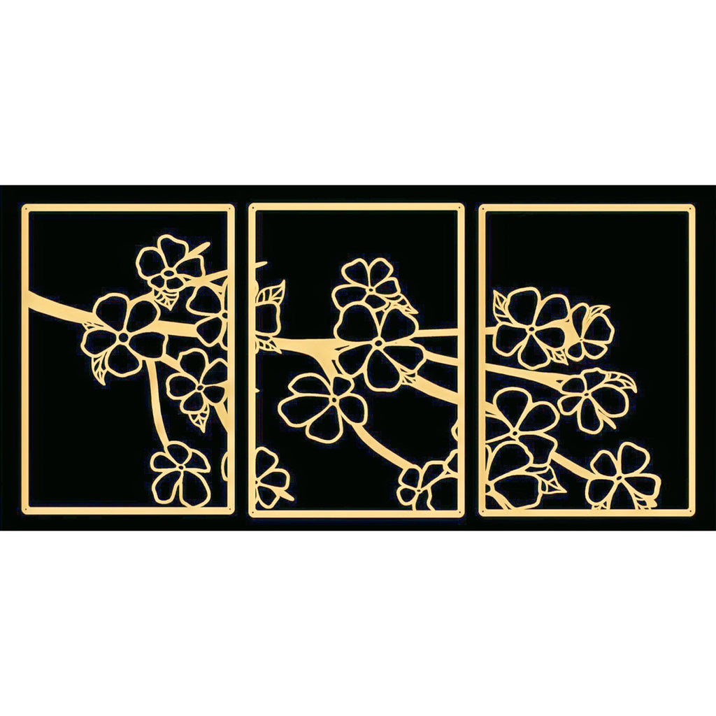 Decorative Floral Metal Wall Art Panel | Kelmera