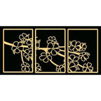 Decorative Floral Metal Wall Art Panel | Kelmera