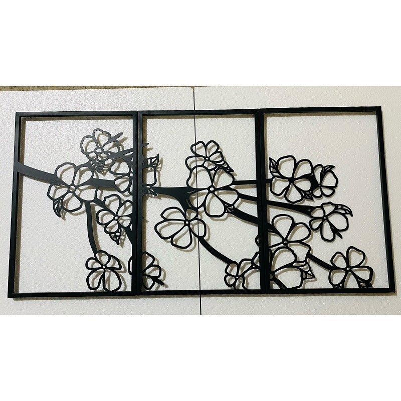 Decorative Floral Metal Wall Art Panel | Kelmera