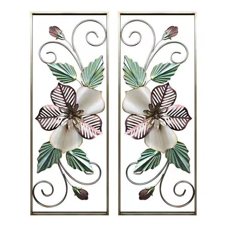 Decorative Floral Metal Wall Art Panels | Kelmera