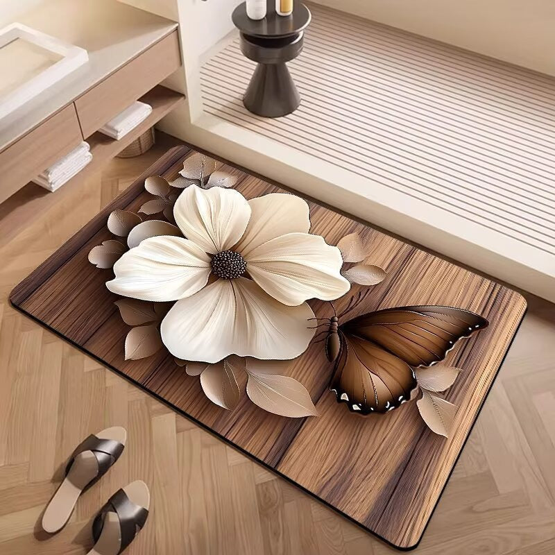 Decorative Floral Patterned Area Rug | Kelmera