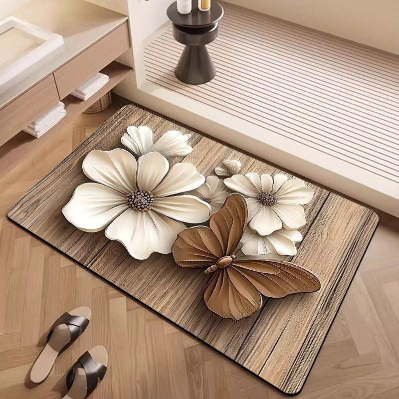 Decorative Floral Patterned Area Rug | Kelmera