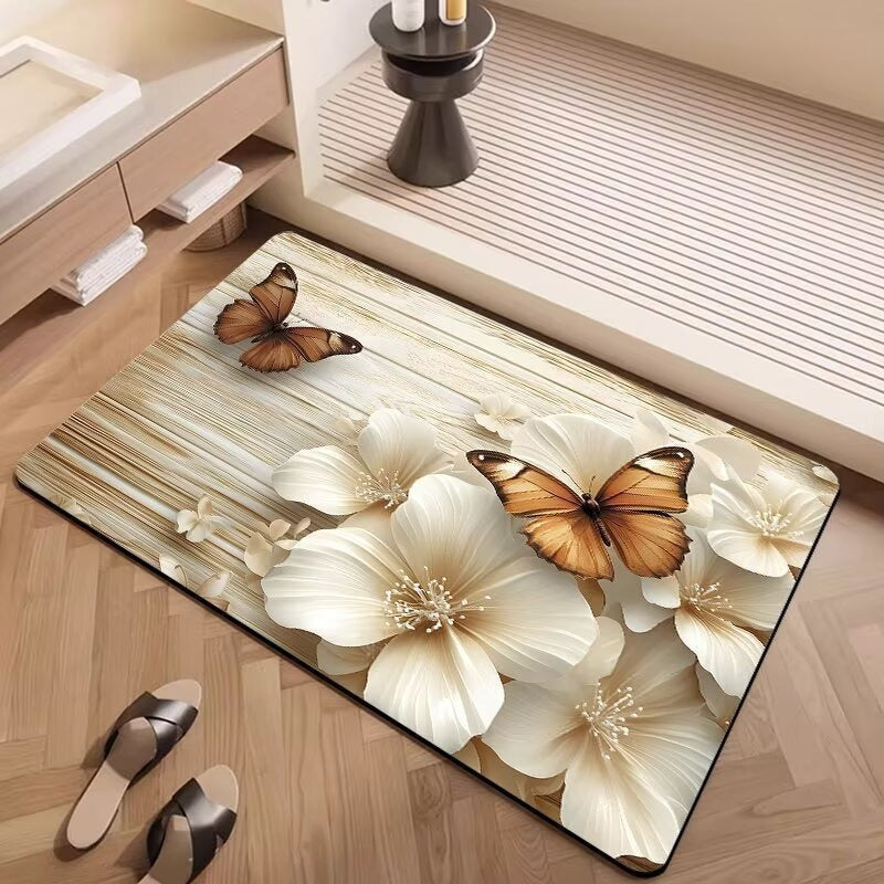 Decorative Floral Patterned Area Rug | Kelmera