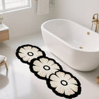 Decorative Floral-Patterned Bath Mat | Kelmera