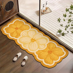 Decorative Floral-Patterned Bath Mat | Kelmera