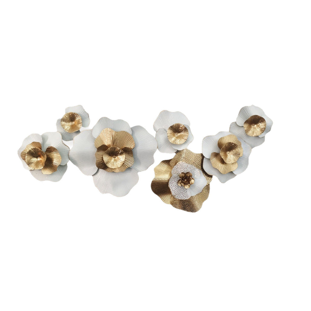 Decorative Floral Wall Art Sculpture 47 × 23 × 2 Inch | Kelmera