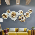 Decorative Floral Wall Art Sculpture 47 × 23 × 2 Inch | Kelmera