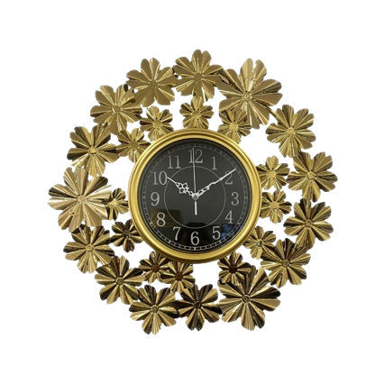 Decorative Floral Wall Clock Metal | Kelmera