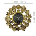 Decorative Floral Wall Clock Metal | Kelmera
