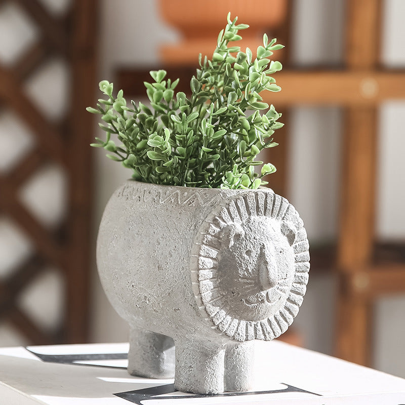 Decorative Flower Pot Brick Red | Kelmera