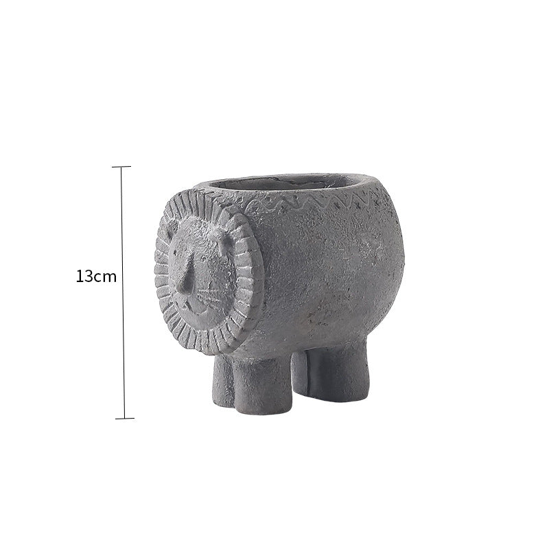 Decorative Flower Pot Brick Red | Kelmera