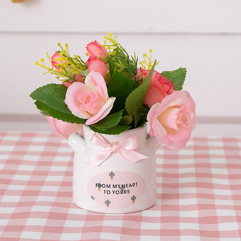 Decorative Flower Pot Pink Lilac | Kelmera