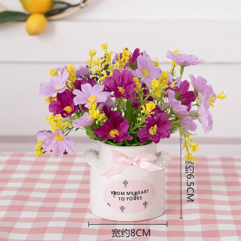 Decorative Flower Pot Pink Lilac | Kelmera