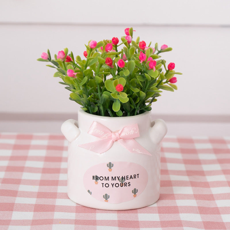 Decorative Flower Pot Pink Lilac | Kelmera