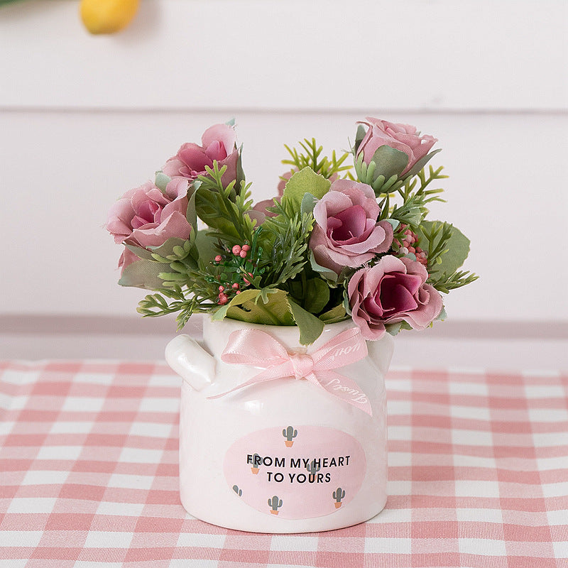 Decorative Flower Pot Pink Lilac | Kelmera
