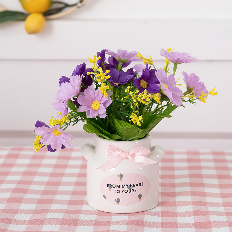 Decorative Flower Pot Pink Lilac | Kelmera