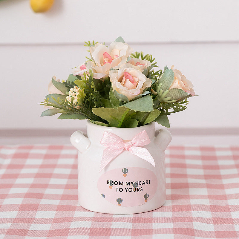 Decorative Flower Pot Pink Lilac | Kelmera