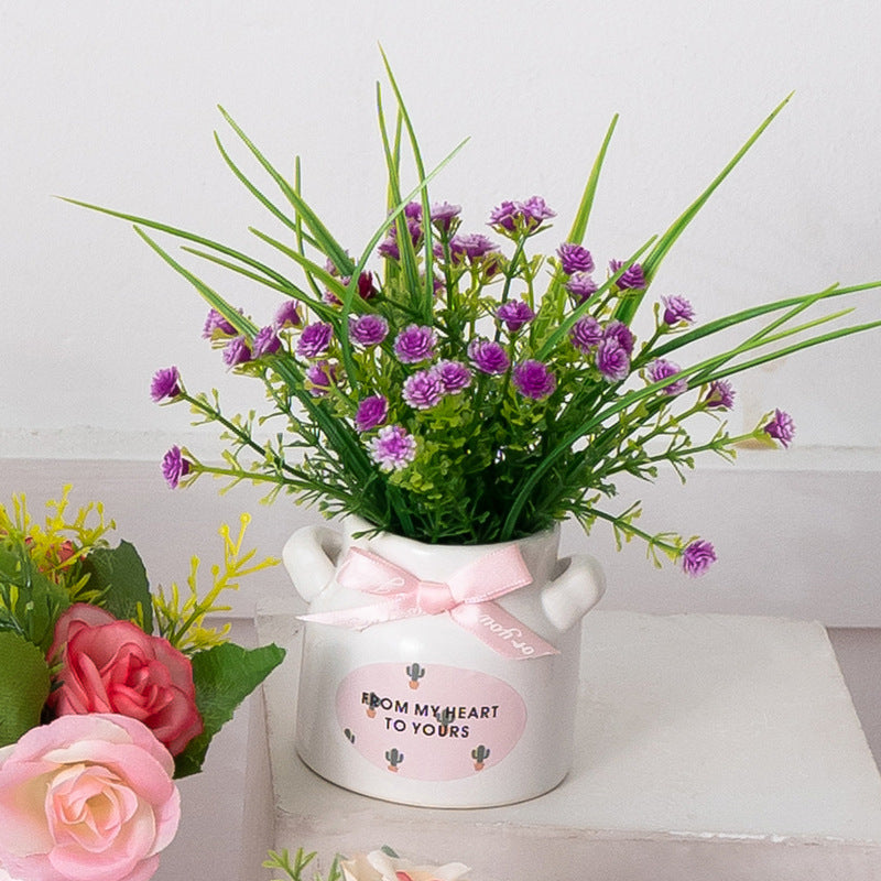 Decorative Flower Pot Pink Lilac | Kelmera