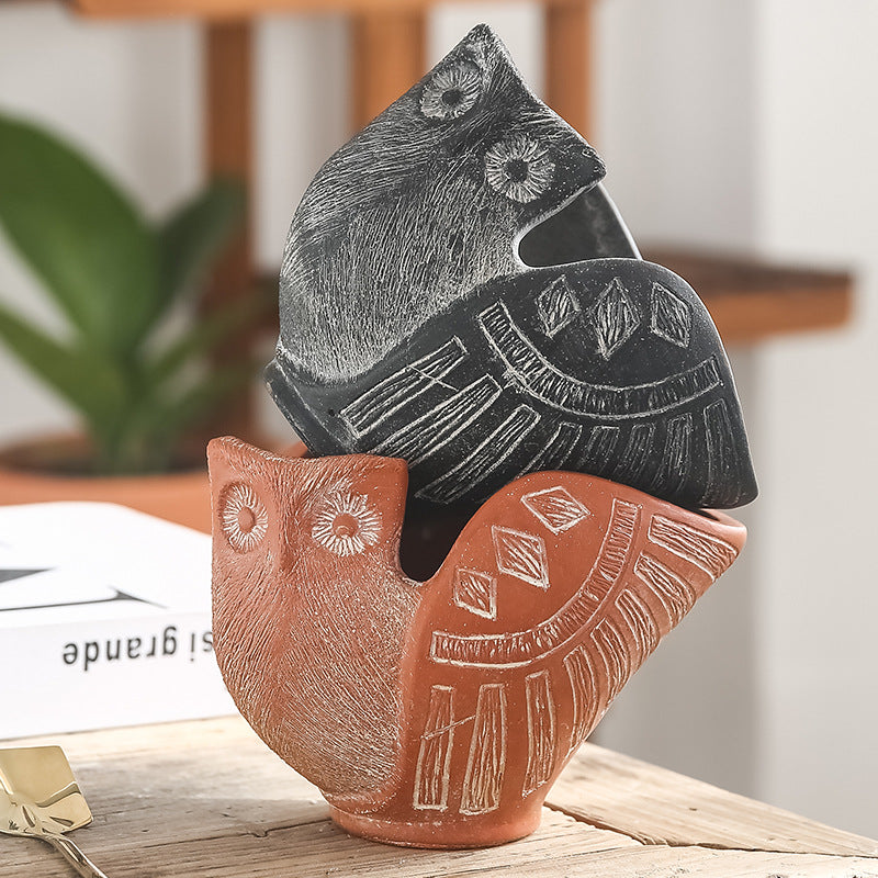 Decorative Flower Pot Red Black | Kelmera