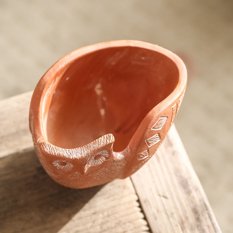 Decorative Flower Pot Red Black | Kelmera