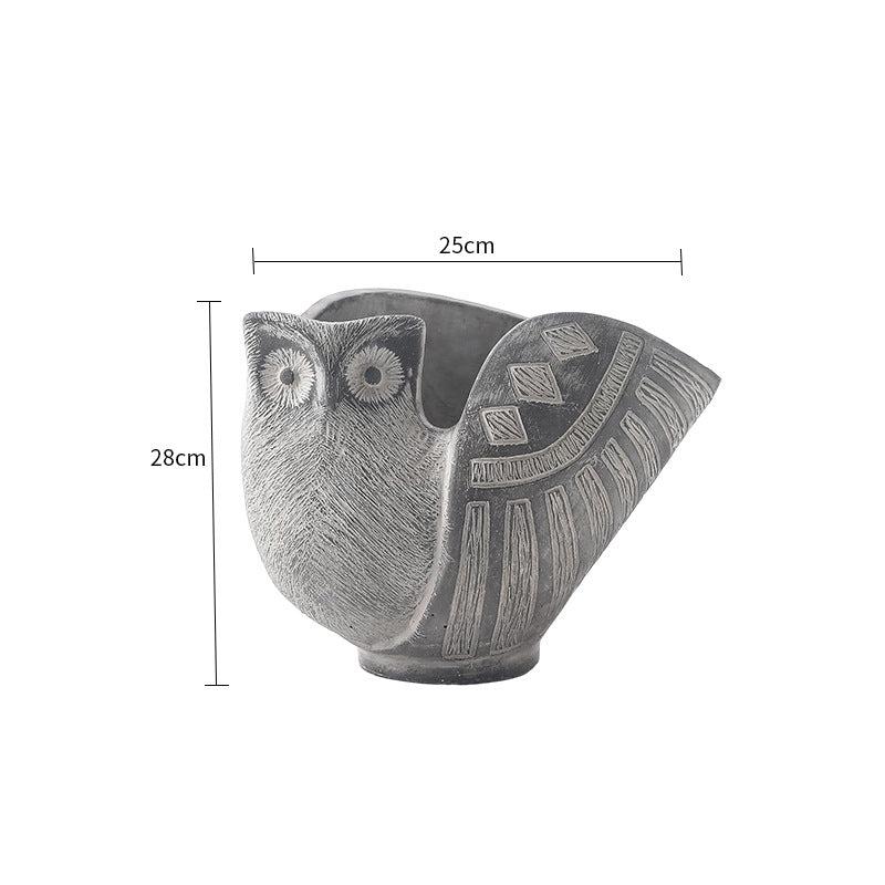 Decorative Flower Pot Red Black | Kelmera